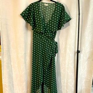 Polka Dot Wrap Dress